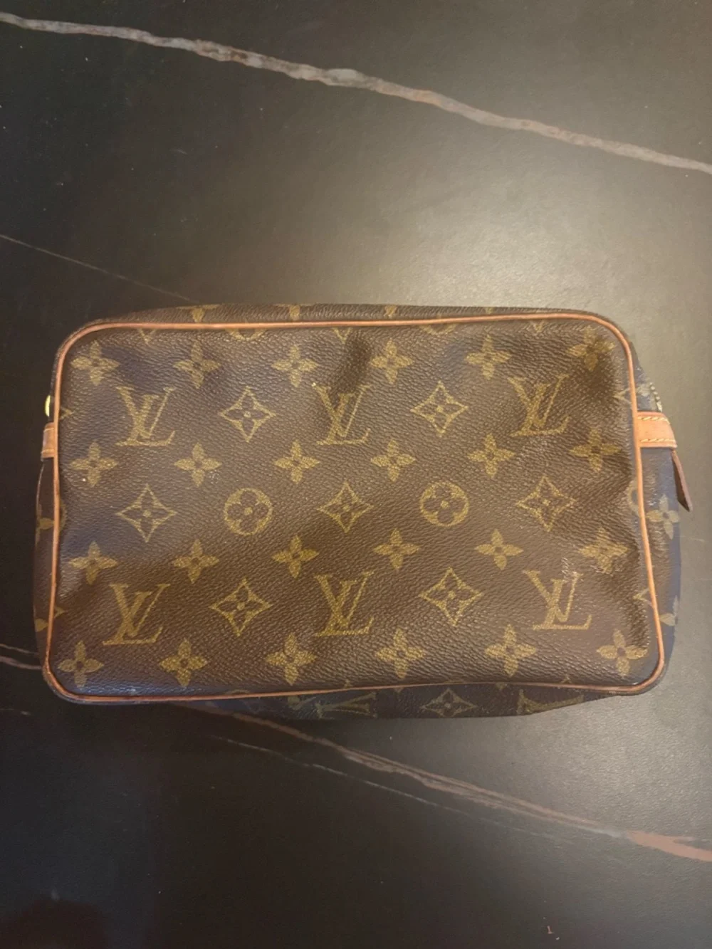 Vintage Louis Vuitton Compiegne 23 Monogram Clutch Pouch M51847 As Is